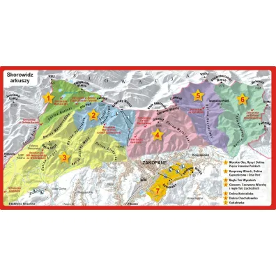 Tatry Polskie. Schematy szlak�w turystycznych (laminowana)