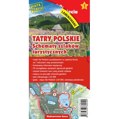 Tatry Polskie. Schematy szlak�w turystycznych (laminowana)