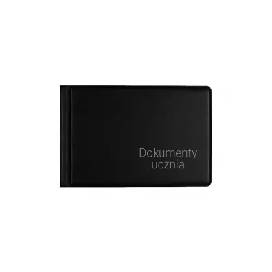 Ok�adka na dokumenty ucznia PVC ma�a czarna BIURFOL OD-12-01