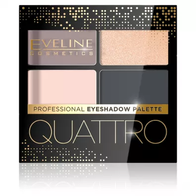 Eveline Cosmetics Quattro Professional Eyeshadow Palette paletka cieni do powiek 02 3.2 g