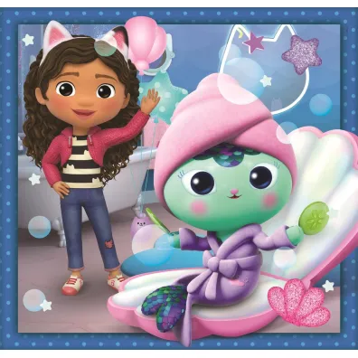 Puzzle 3x48 el. SuperColor. Koci Domek Gabi Clementoni