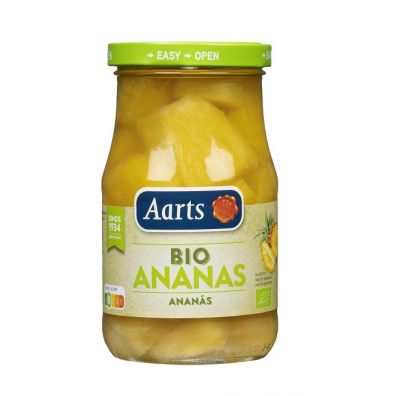 Aarts Ananas kawałki w lekkim syropie (słoik) 350 g Bio