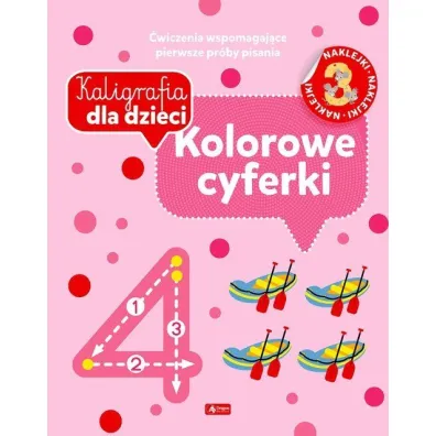 Kolorowe cyferki. Kaligrafia dla dzieci