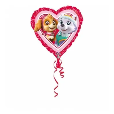 Amscan Balon foliowy Psi Patrol Love - Girl 46cm