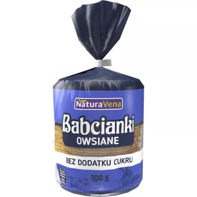 NaturaVena Babcianki owsiane bez dodatku cukru 100 g