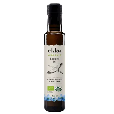 Ekko Olej lniany t�oczony na zimno omega-3 250 ml Bio
