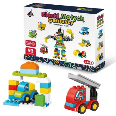 Klocki ma�ych geniuszy robot maxi 93el