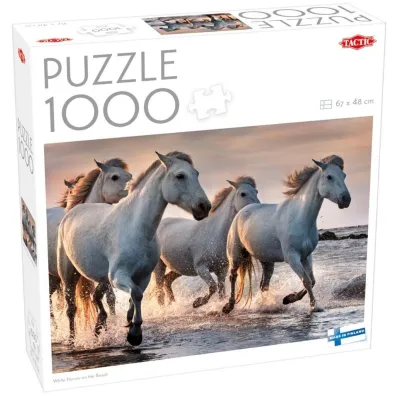Puzzle 1000 el. White horses on the beach Tactic