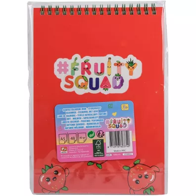 Pachn�cy notatnik z naklejkami Fruitysquad