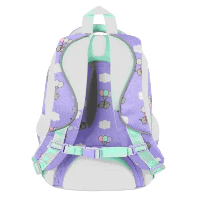 St. Majewski Plecak 4-komorowy Pusheen violet