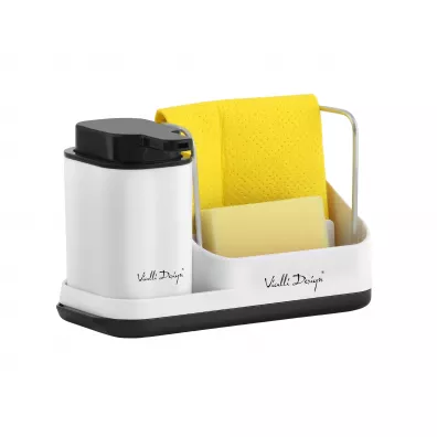 Vialli Design Organizer kuchenny z dozownikiem na pyn Livio Duo 8302