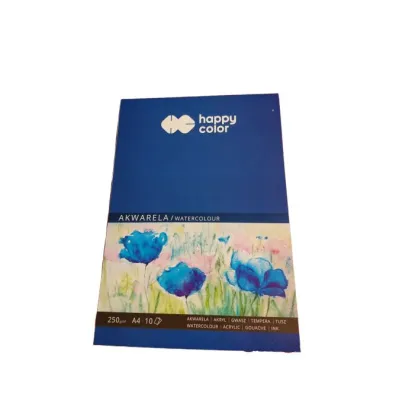 Happy Color Blok akwarelowy ART, bia�y, A4, 250g, 10 arkuszy 250 g 10 kartek