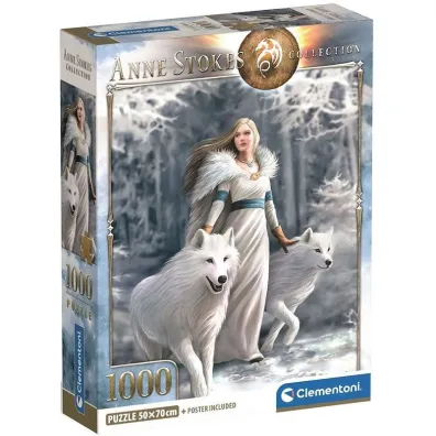 Puzzle 1000 el. Anne Stokes Collection Winter Guardian Clementoni