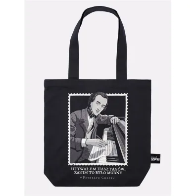 Torba bawe�niana czarna Fryderyk Chopin