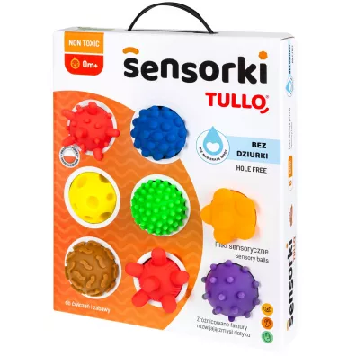 Pieczki sensoryczne Sensorki Bez dziurki 8szt Tullo