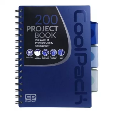 CoolPack Ko�obrulion A5 Dark Blue kratka 100 kartek
