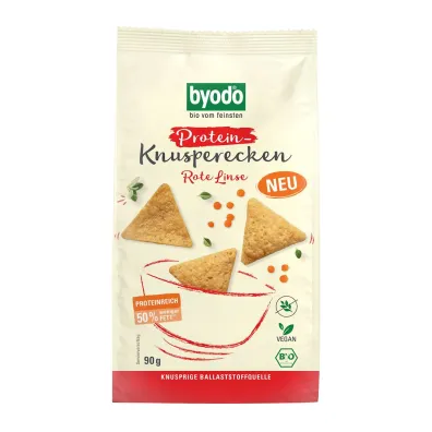 Byodo Chrupki proteinowe z soczewicy solone bezglutenowe 90 g Bio