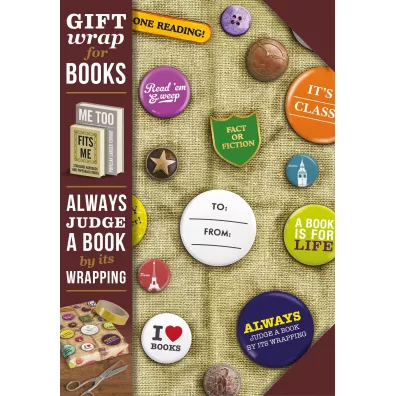 Gift wrap Papier do ksi��ki Book badges