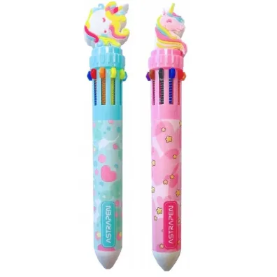 Astra D�ugopis automatyczny wielokolorowy 10w1 0, 7 mm Pen Pastel Line Unicorn 201023025
