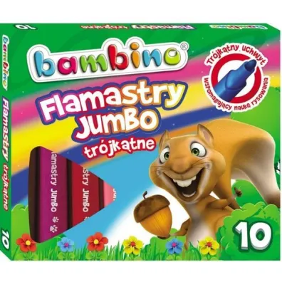St. Majewski Flamastry tr�jk�tne Jumbo Bambino 10 szt.