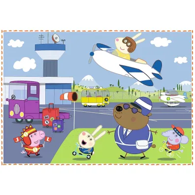 Puzzle 4w1 - Wspomnienia z wakacji. Peppa Pig (12+15+20+24 el.) Trefl