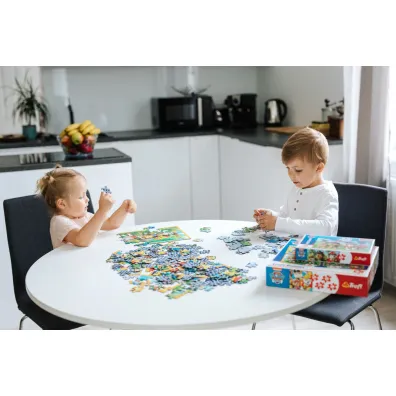 Puzzle 4w1 - Wspomnienia z wakacji. Peppa Pig (12+15+20+24 el.) Trefl