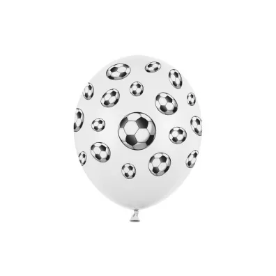 PartyDeco Balony Pi�ki Pastel White 30 cm