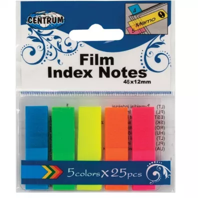 Panta Plast Zak�adki indeksuj�ce 45 x 12 mm 25 kartek