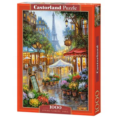 Puzzle 1000 el. Wiosenne kwiaty Pary� Castorland