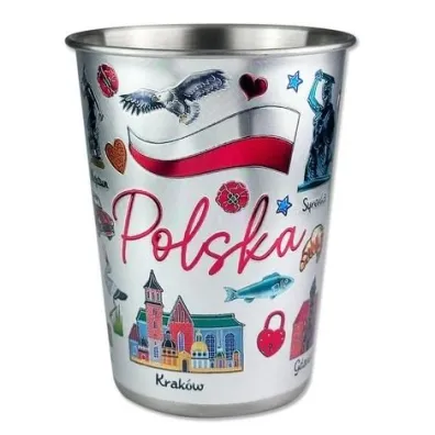Pan Dragon Metalowy kubek Polska 250ml ILP-KUB-M-PL-01