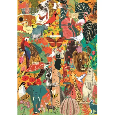 Puzzle 1000 el. Compact Animals&Botanics Clementoni