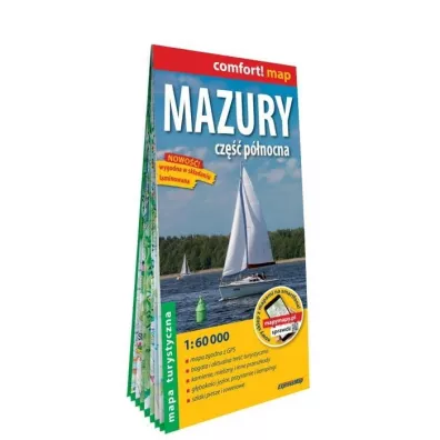 Mazury cz. P�nocna mapa turystyczna 1:60 000 laminat 2023