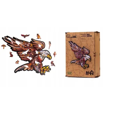 Puzzle drewniane eko 68 el. Orze� karpacki A4 PuzzleOK
