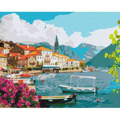 Twoje Hobby Malowanie po numerach - Lato w Zatoce Kotorskiej 40x50cm