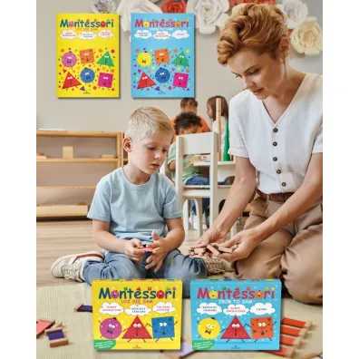 Montessori Zr�b to sam. Kszta�ty i kolory. Karty edukacyjne. Liczby