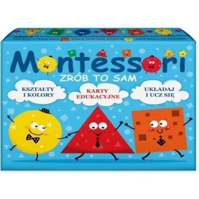 Montessori Zr�b to sam. Kszta�ty i kolory. Karty edukacyjne. Liczby