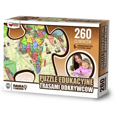 Puzzle edukacyjne 260 el. Trasami odkrywc�w Zachem