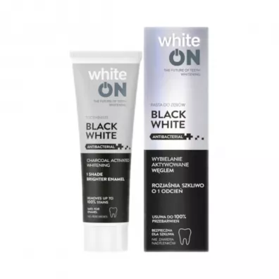To�pa White ON Pasta wybielaj�ca do z�b�w Black White 75 ml