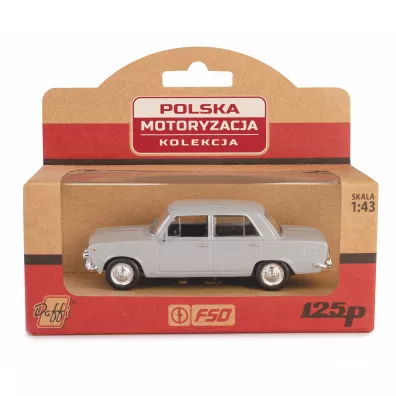 Kolekcja PRL Fiat 125p popielaty Daffi