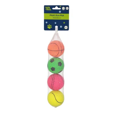 Trik&Roll Pi�ka dla Psa 6cm 4 szt.