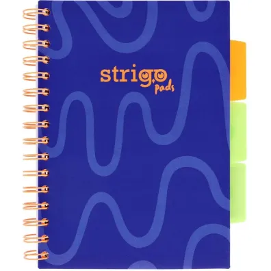 Strigo Ko�ozeszyt Pads A5 Neon granatowy linia 100 kartek