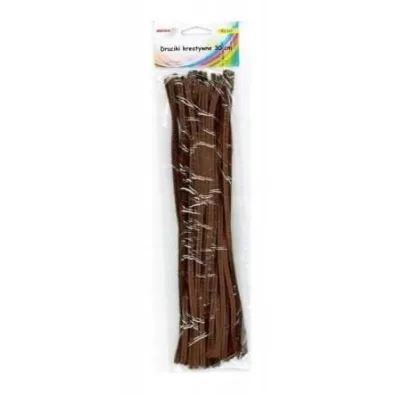 Brewis Druciki kreatywne br�zowe 40 szt.