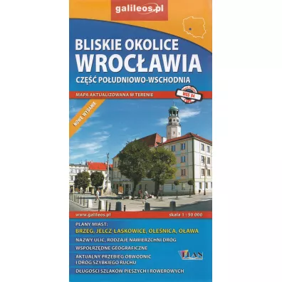 Mapa - Bliskie okolice Wroc�awia cz. po�ud-wsch.