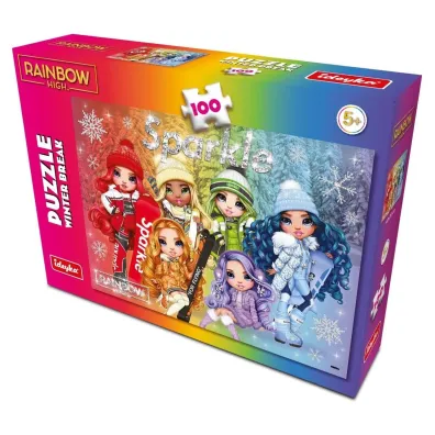 Puzzle 100 Rainbow High Winter Break Ideyka
