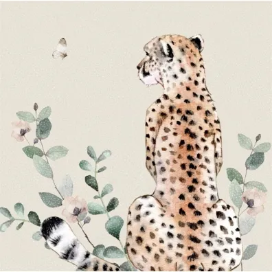 Clear Creations Karnet Swarovski kwadrat CL4709 Gepard