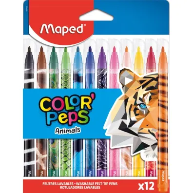 Maped Flamastry Colorpeps animals 12 szt.