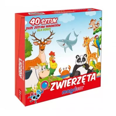 Maksik Magnesy zwierz�ta 40 szt.