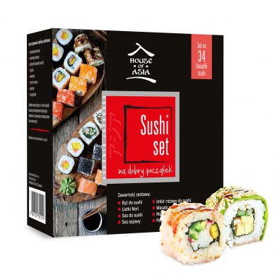 House of Asia Zestaw startowy do sushi dla 2-4 osób 400 g