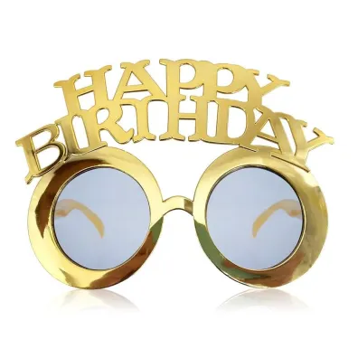 Godan Okulary Happy Birthday z�ote