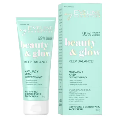 Eveline Cosmetics Beauty & Glow Keep Balance! matuj�cy krem detoksykuj�cy do twarzy 75 ml